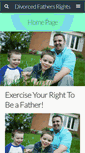 Mobile Screenshot of divorcedfathersrights.com