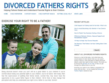 Tablet Screenshot of divorcedfathersrights.com